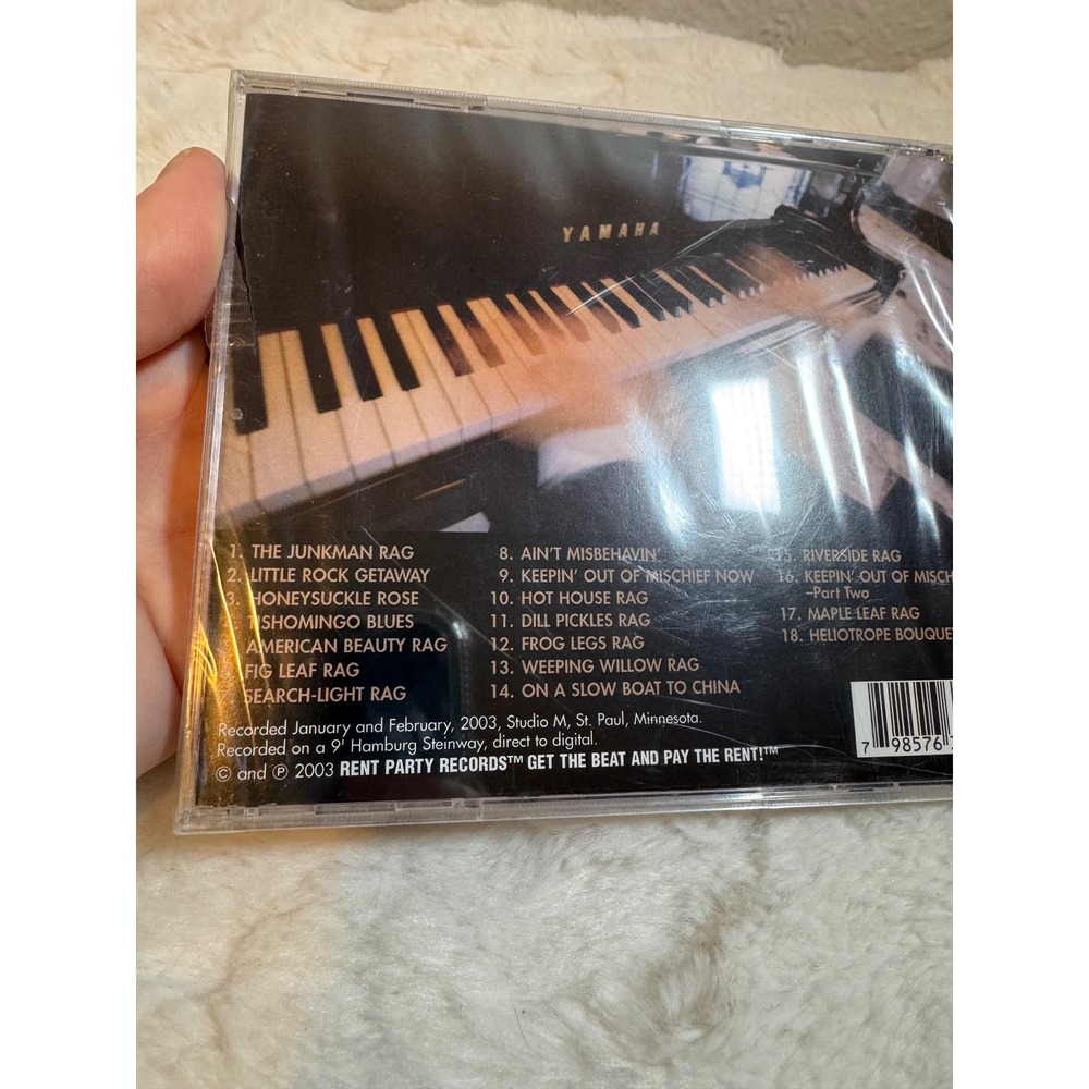 Fiskum Raggedtime CD 2003 Rent Party Records Ragtime Jazz Piano 18 Tracks Sealed - Picture 3 of 3